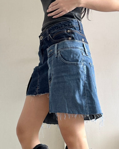 Doubled Mini Skirt 007