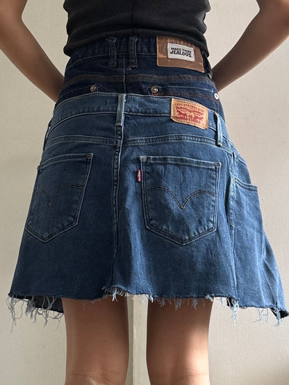 Doubled Mini Skirt 007