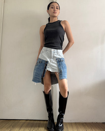 Doubled Mini Skirt 008