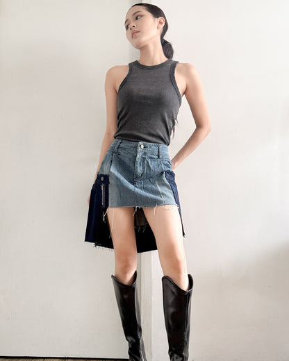Doubled Mini Skirt 009