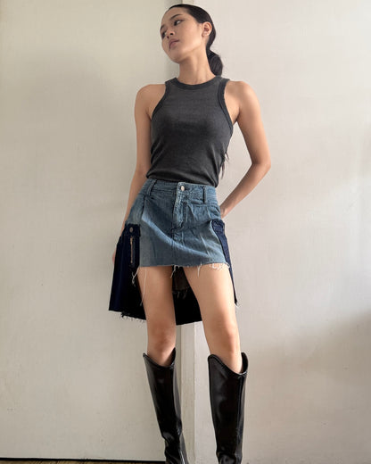 Doubled Mini Skirt 009
