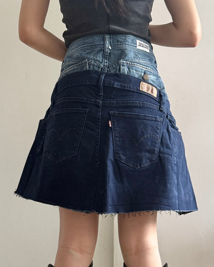 Doubled Mini Skirt 009